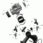 Outlander Max 500 EFI Коллектор воздухозаборника и корпус дросселя