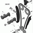 DS 450 EFI Распредвал и цепь