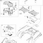 Outlander Max 400 EFI Передние и задние поддоны