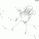 DS 250 NA, CE & INT 09- rear frame north america, international