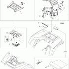 Outlander Max 650 EFI Передние и задние поддоны