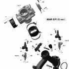 Outlander 800R EFI, XMR Коллектор воздухозаборника и корпус дросселя