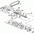 DS 250 NA, CE & INT Ведомый шкив