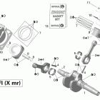 Outlander 800R EFI, XMR Коленвал,поршень и цилиндр