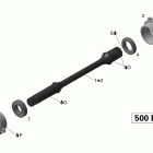 Outlander Max 500 EFI Приводной вал