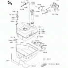 Brute Force 750 4x4i (KVF750-DBF) Топливный бак