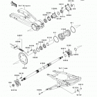 KFX450R (KSF450-BBF) Задняя ступица колеса