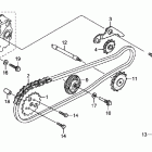 CRF70F Цепь,натяжитель
