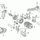 CRF450R Барабан переключения передач