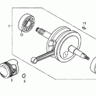CRF70F Коленвал,поршни