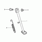 CRF70F Подножка