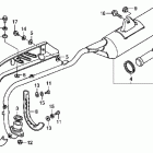 CRF70F Глушитель