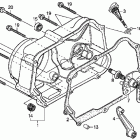 CRF70F Крышка картера правая