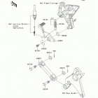 Z1000 (ZR1000-DBF) Педаль тормоза