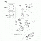 KX85 (KX85-ABF) Коленвал и поршни