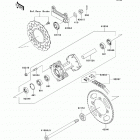 KLX140L (KLX140-BBF) Задняя ступица колеса