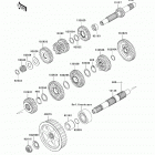 Ninja 250R (EX250-JBFA) Трансмиссия