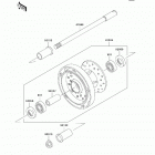 Ninja 250R (EX250-JBFA) Переднее колесо