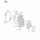 Ninja 250R (EX250-JBFA) Радиатор