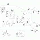 50 SX CHASSIS Передний тормозной суппорт
