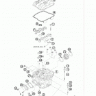 450 SX-F ENGINE Головка цилиндра