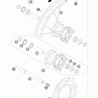 105 SX CHASSIS Переднее колесо