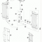 300 XC-W ENGINE Система охлаждения