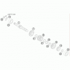 105 SX ENGINE Трансмиссия-ведомый вал