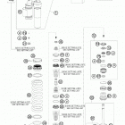 150 XC CHASSIS Амортизатор в разборе