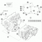 250 XC ENGINE Картер двигателя