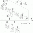65 SX CHASSIS Передний тормозной суппорт
