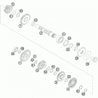 250 SX-F ENGINE Трансмиссия 2-контрпривод