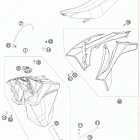 150 XC CHASSIS Бак,сидение