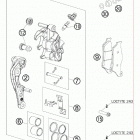 300 XC-W CHASSIS Передний тормозной суппорт