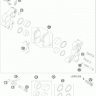 105 SX CHASSIS Передний тормозной суппорт