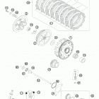 250 XCF-W SD ENGINE Сцепление