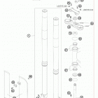 105 SX CHASSIS Передняя вилка