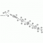 450 SX-F ENGINE Трансмиссия-ведомый вал