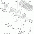 250 XC ENGINE Сцепление