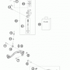 65 SX CHASSIS Тормозной цилиндр задний