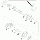 200 XC-W ENGINE Трансмиссия-ведомый вал