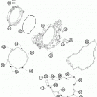 250 SX-F ENGINE Кожух сцепления