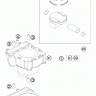 250 SX-F ENGINE Цилиндр