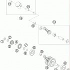 65 SX ENGINE Коленвал и поршень