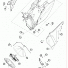 350 SX-F CHASSIS Воздушный фильтр