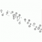 65 SX ENGINE Водяной насос