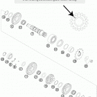 350 SX-F ENGINE Трансмиссия 2-контрпривод