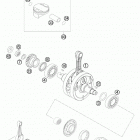 250 SX-F ENGINE Коленвал и поршень