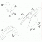 105 SX CHASSIS Обтекатель , крылья