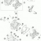 50 SX ENGINE Картер двигателя